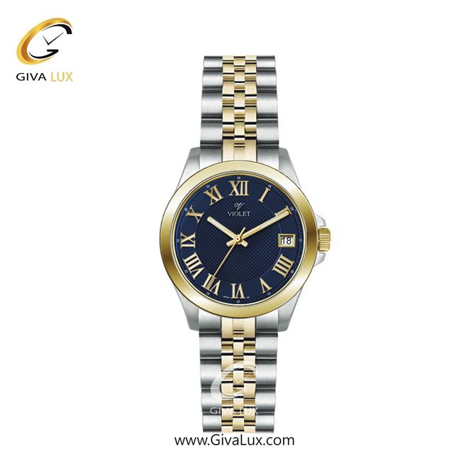 ساعت مچی اورجینال زنانه ویولت VIOLET نقره ای-طلایی | نقره ای-طلایی| سرمه ای| کد رفرنس 0556/2 | 0571/2